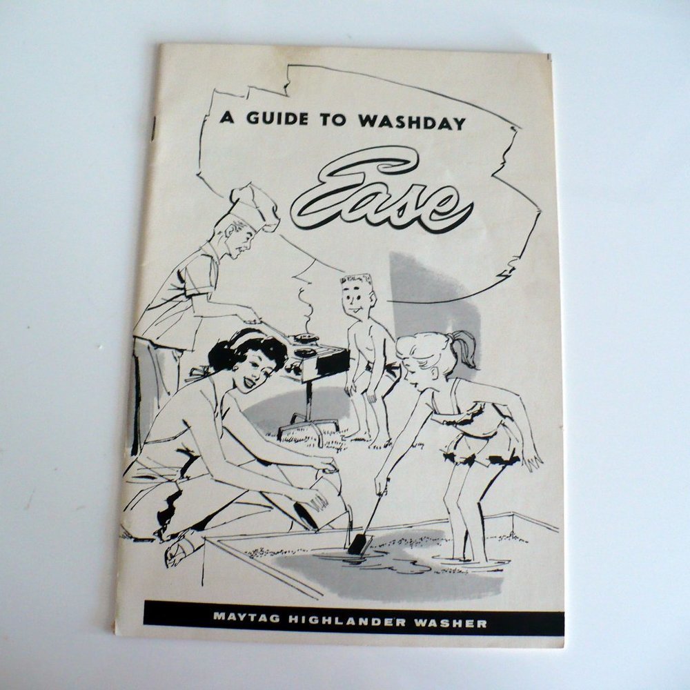 ❤️ Vintage 1955 Maytag Washer Instruction Manual Booklet For The  Higlander